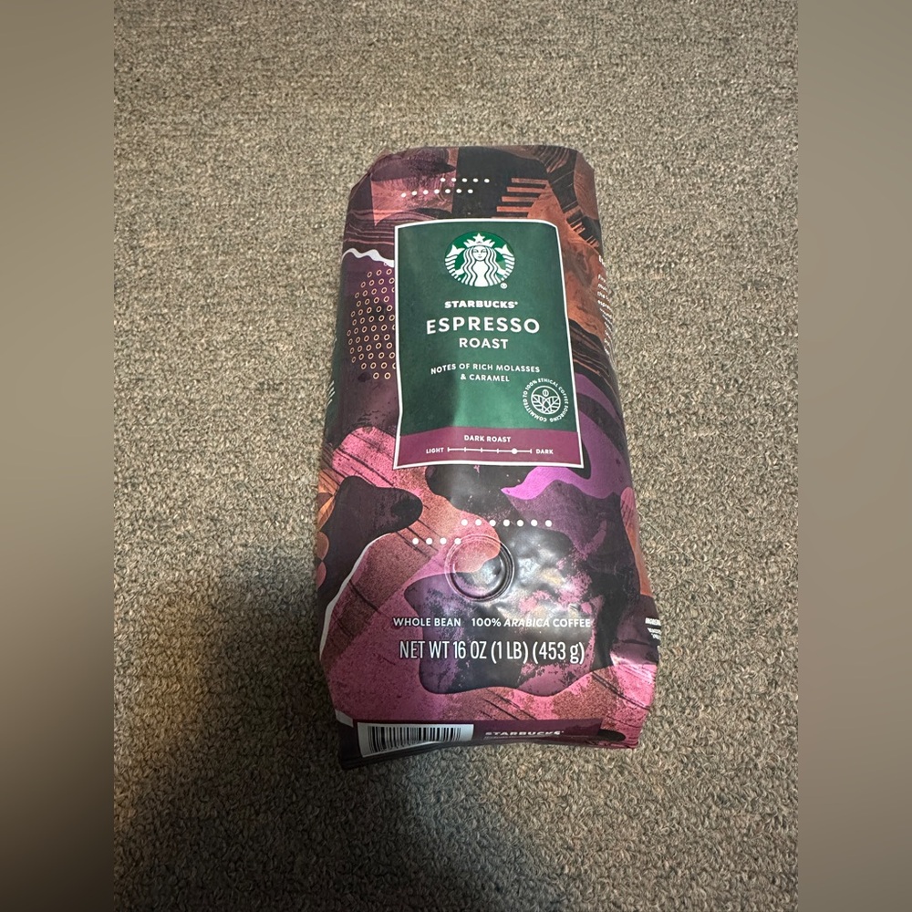 STARBUCKS Whole Bean Espresso Roast Coffee SEALED